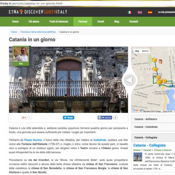 Itinerario tematico "Discover South Italy (Etna)"