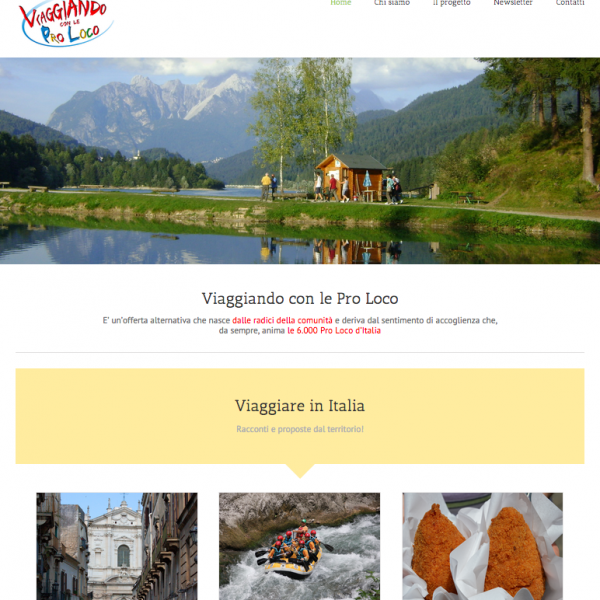 Homepage Viaggiando con le Pro Loco