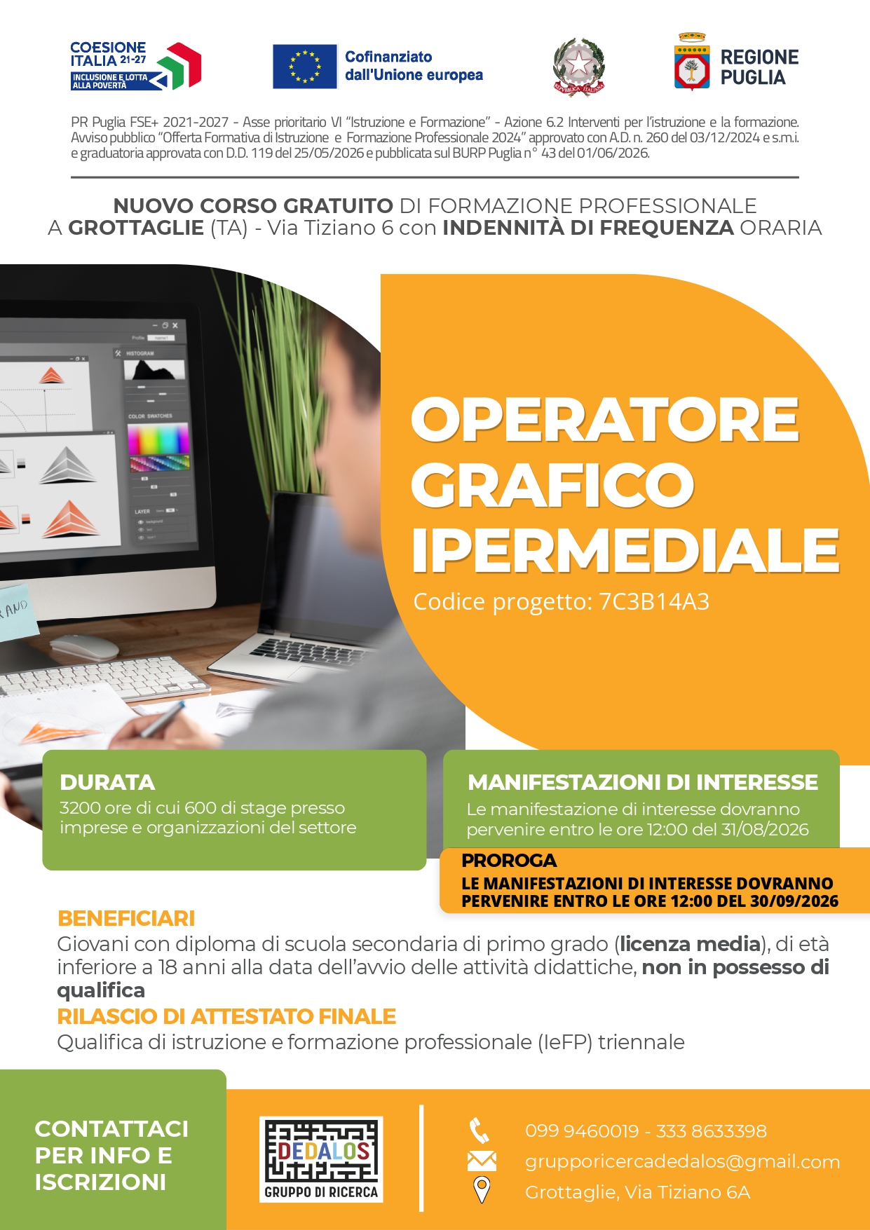 02 OF Dedalos Grottaglie Locandina OF 2024_IeFP FSE 2021-2027 cod. prog. 7C3B14A3_page-0001