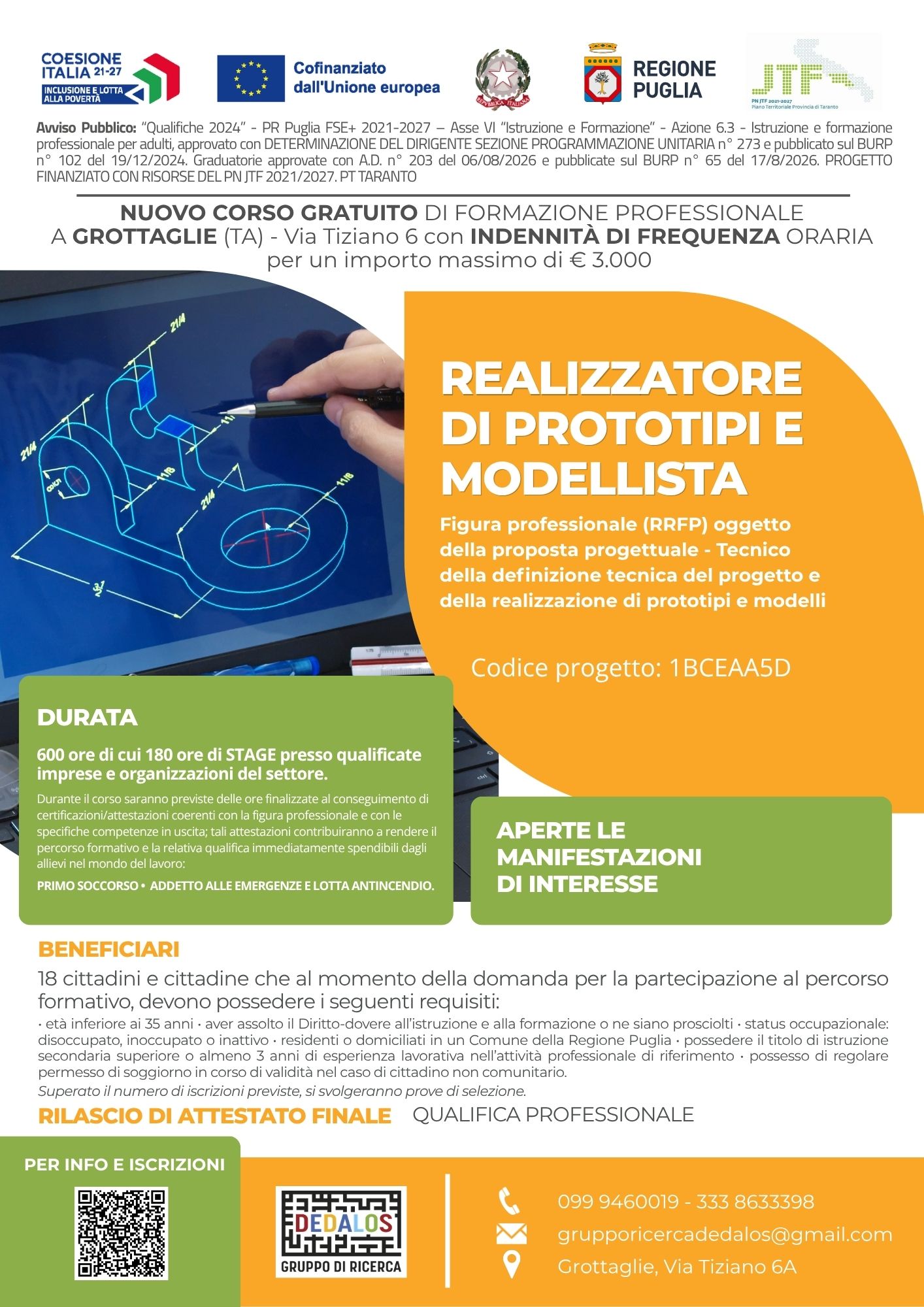 Realizzatore di prototipi e modellista